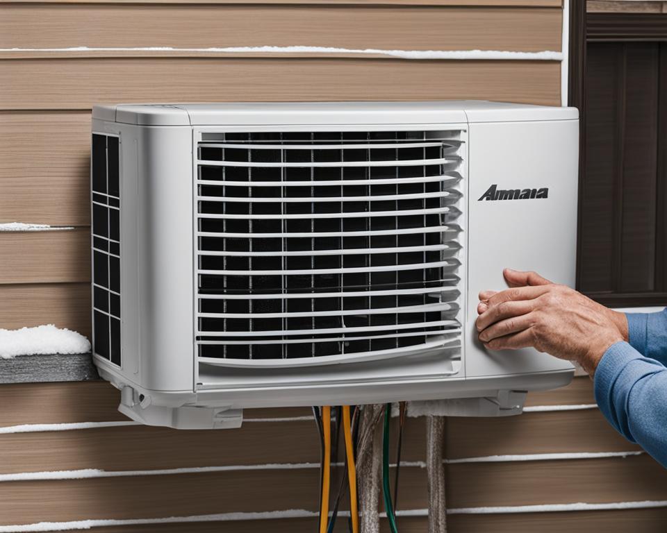 amana ac not blowing hot air