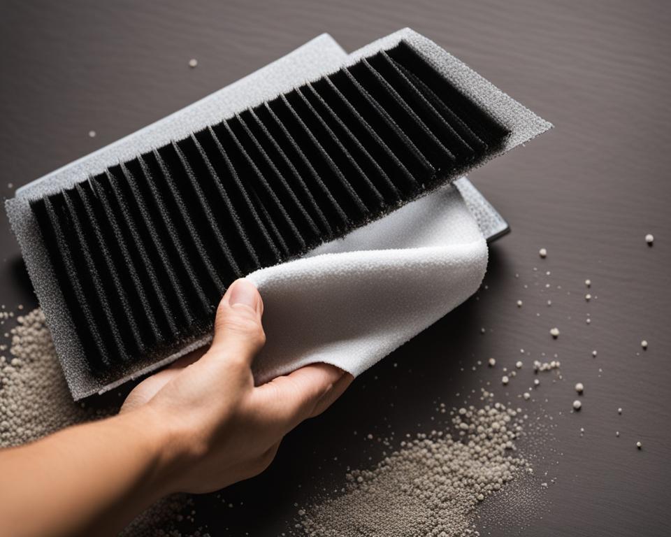 cleaning air filter