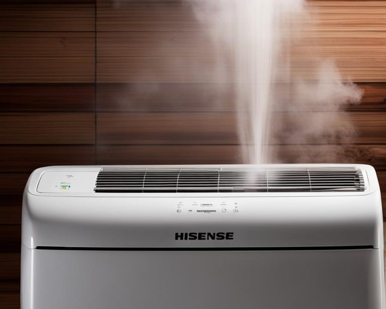 hisense air conditioner blowing hot air