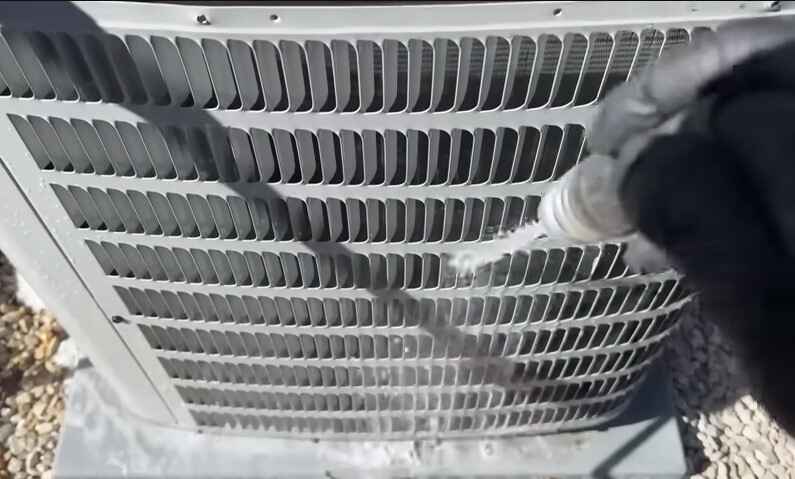 Cleaning the AC Condenser