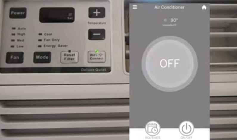 GE air conditioner WiFi keeps turning off