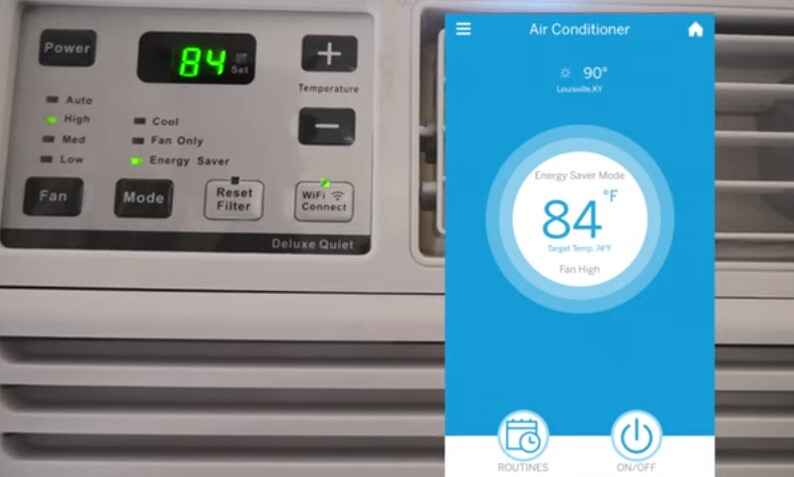 GE air conditioner Wifi light stays on