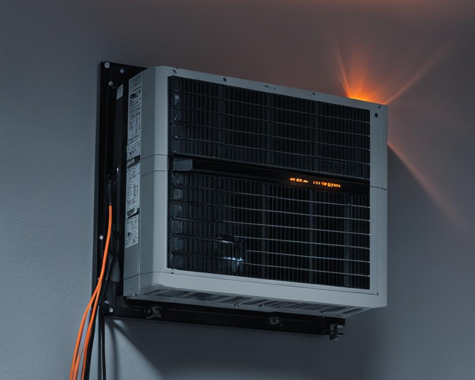 daikin ac flashing orange light image